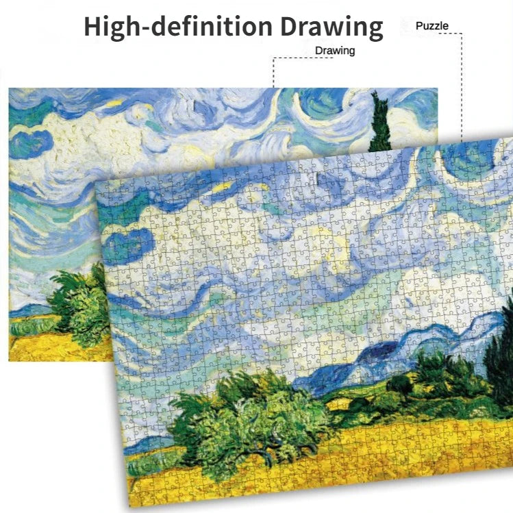 Maxrenard Jigsaw Puzzle 1000 Pieces for Adults | Family Game | Famous World Oil Painting Home Decoration