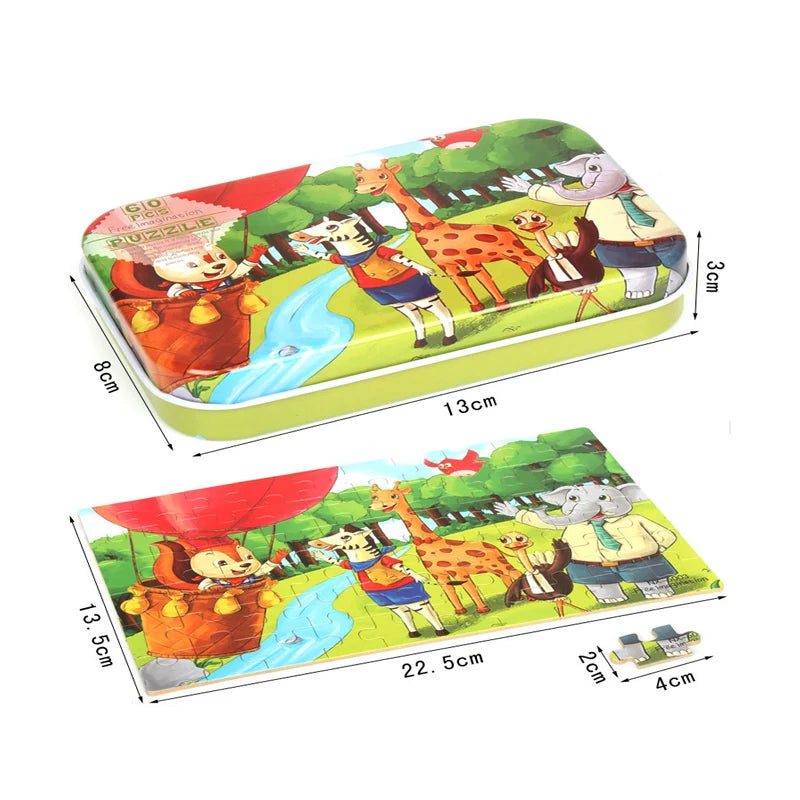60 Piece Puzzle | Animal Educational Jigsaw