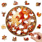 Wooden puzzle Red Phoenix | Delicate Gift box Irregular Shape Puzzle |Gratitude gift | Adult Stress Reduction