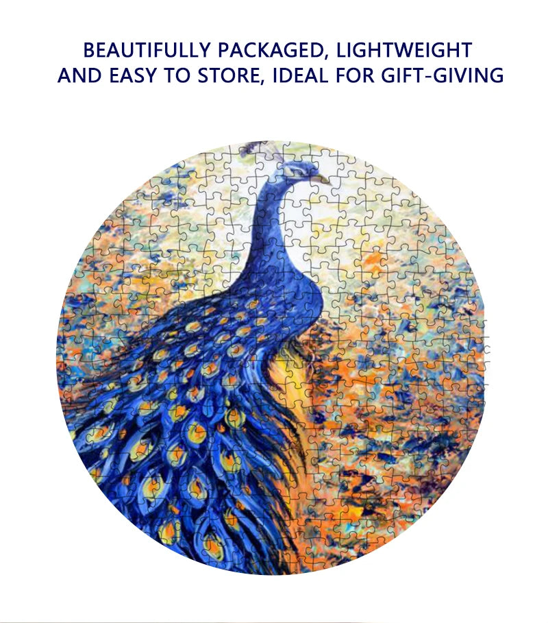 75*50cm 1000 Jigsaw Pieces Peacock Animals Series | Home Decoration | Adult Stress Relief | Educational Toys