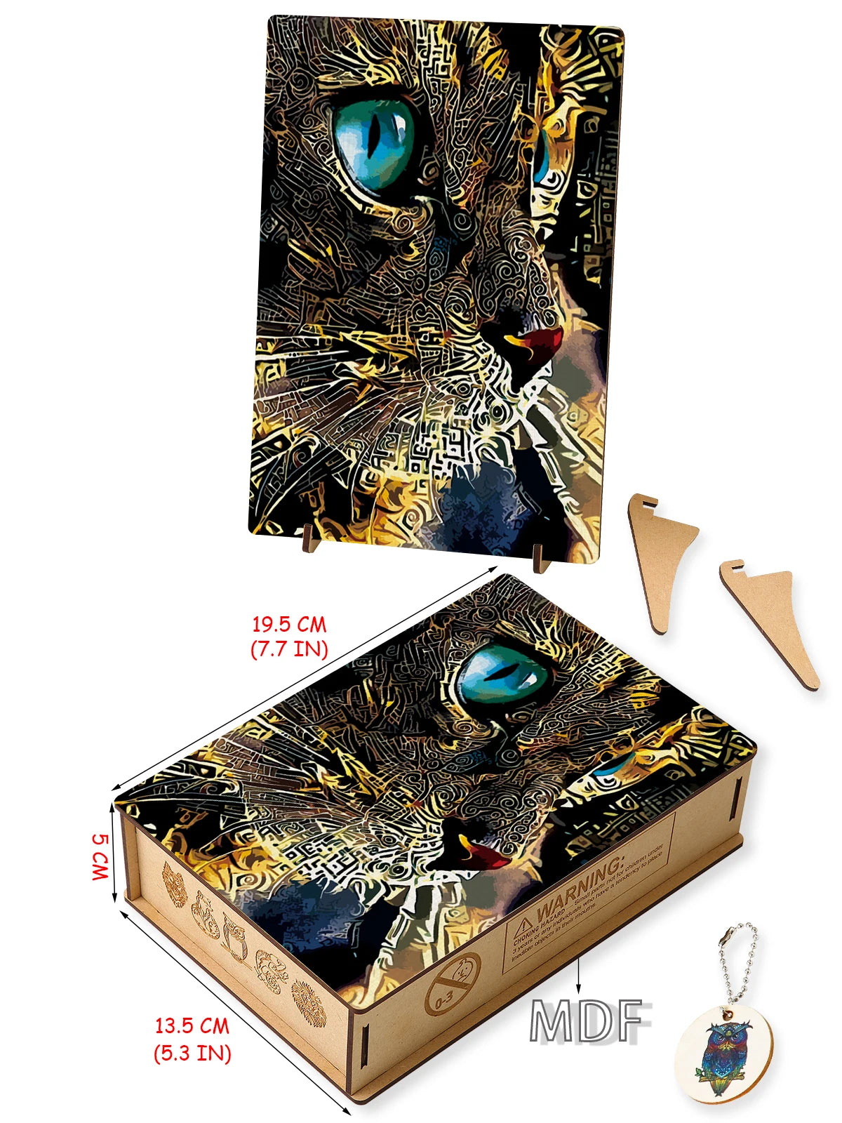 Colorful Kitty Jigsaw Puzzle | Animal Board Set