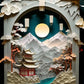 EverShine 5D DIY Diamond Painting Mountain Moon | New Arrivals Mosaic Landscape Full Craft Kit