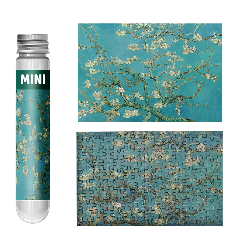 150 Piece Mini Jigsaw Puzzle | Test Tube Puzzle Oil Painting | Educational Game