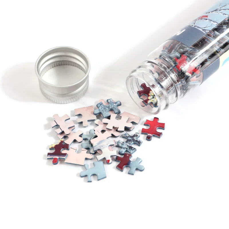 150 Piece Mini Jigsaw Puzzle | Test Tube Puzzle Oil Painting | Educational Game