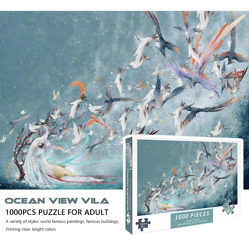 Adult 1000pcs Jigsaw Puzzle Phoenix | High Difficulty Decompression | Educational Toys