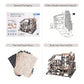 Marble Night City 3D Wooden Puzzle | Waterwheel Model