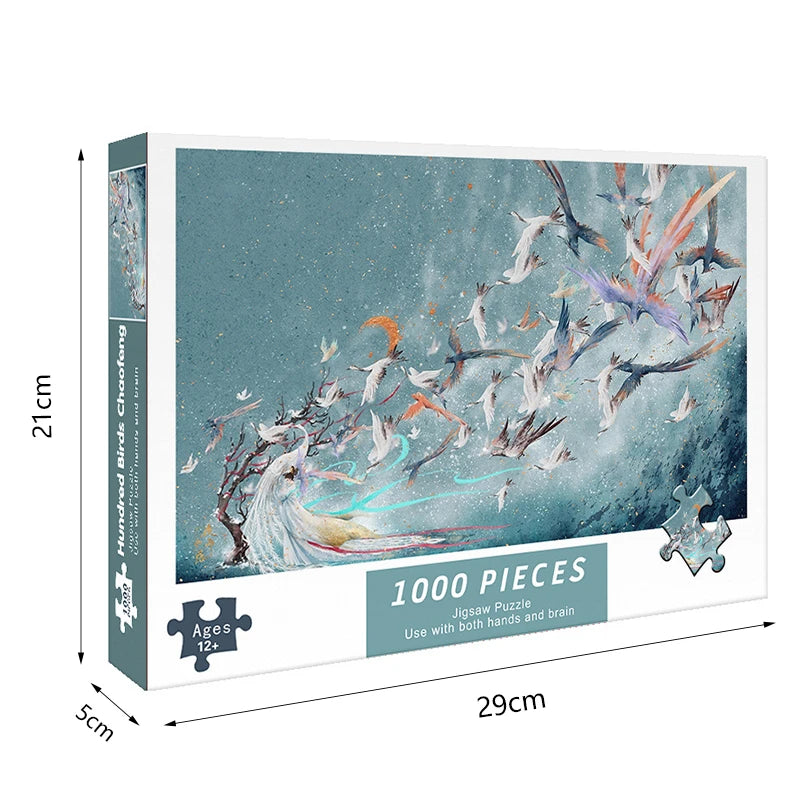 Adult 1000pcs Jigsaw Puzzle Phoenix | High Difficulty Decompression | Educational Toys